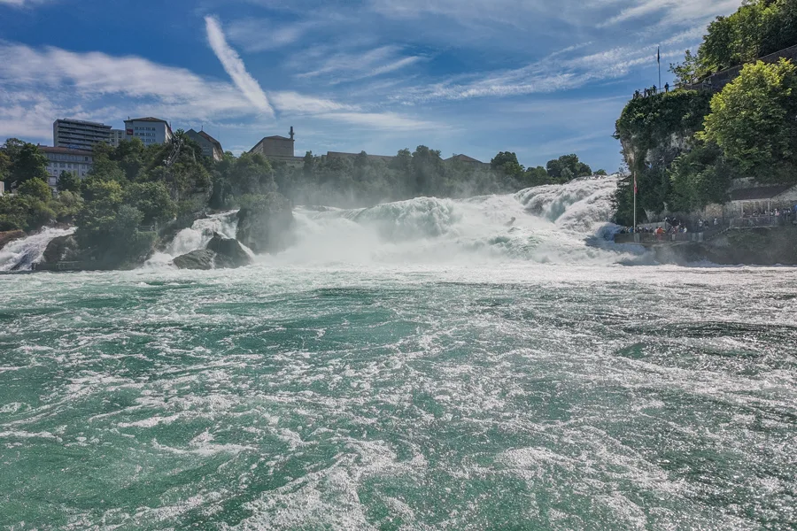 The Rhine Falls in full flow – Europe's largest waterfall
